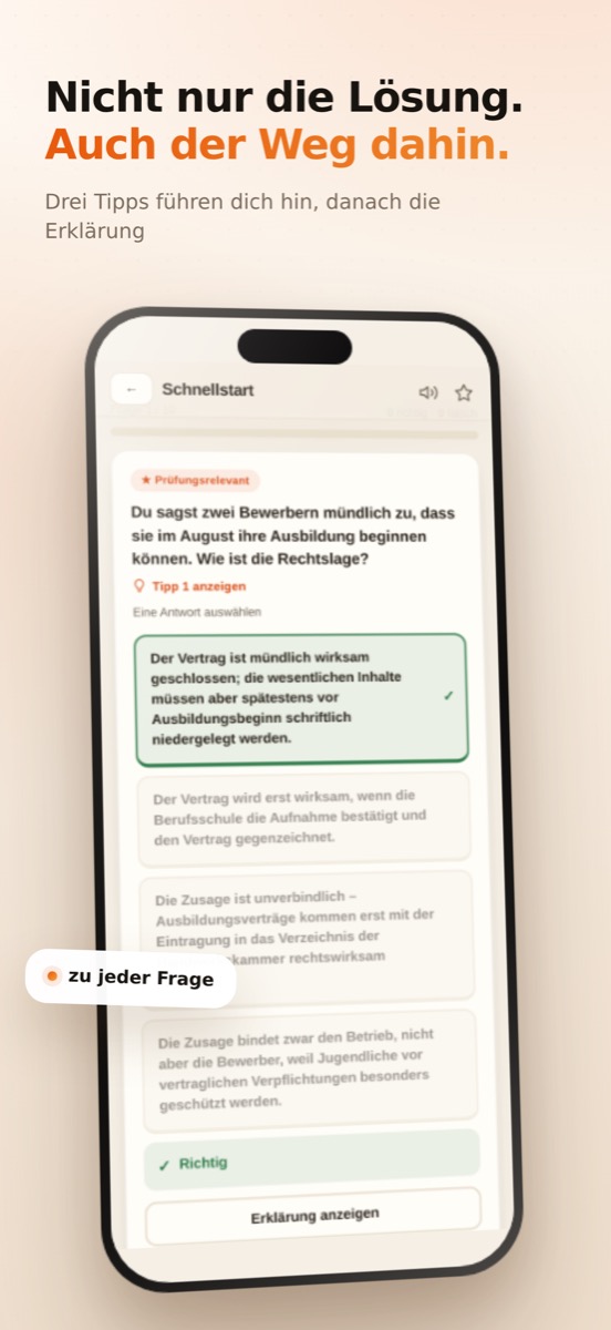 Pruvano AEVO Frage mit Erklärung